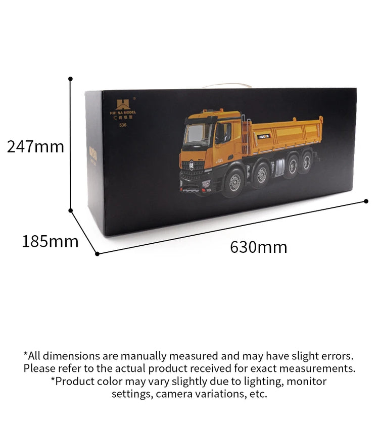JIKEFUN HUINA 1536 1:14 Large Dump Truck - ElectronAge