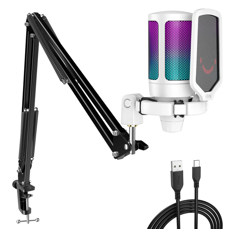 FIFINE USB Gaming Microphone Kit for PC - ElectronAge