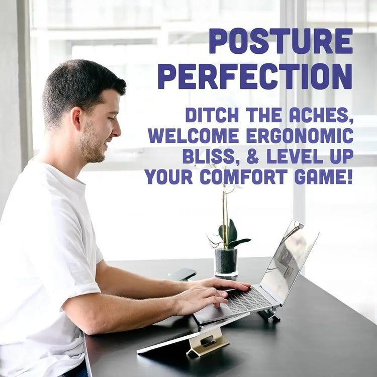 Adjustable Height Portable Laptop Stand - ElectronAge
