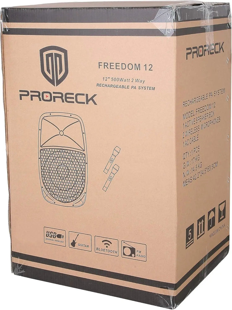PRORECK freedom12 12" Bluetooth Speaker - ElectronAge