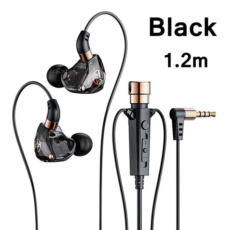 SZKOSTON Wired HiFi Headphones with Mini Condenser Microphone - ElectronAge