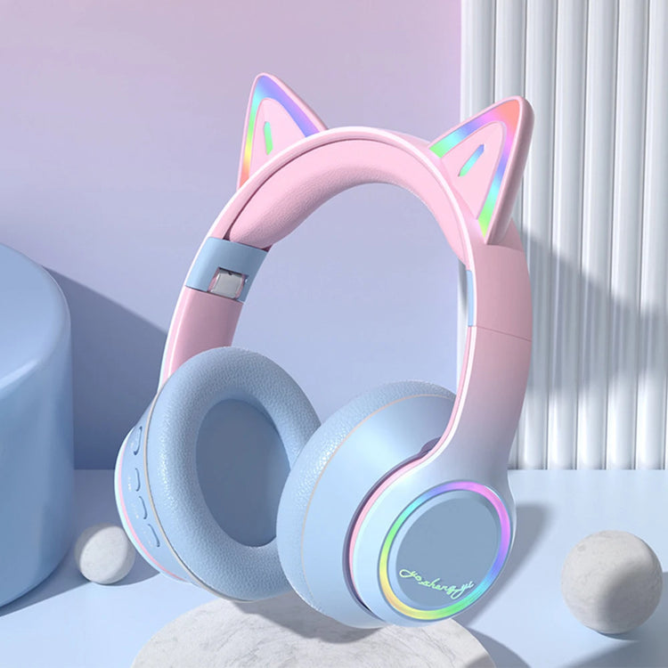 QearFun RGB Cat Ear Bluetooth Headphones - ElectronAge