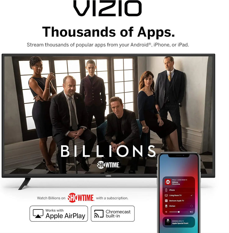 65 Inch 4K Smart TV with AirPlay & Chromecast - ElectronAge