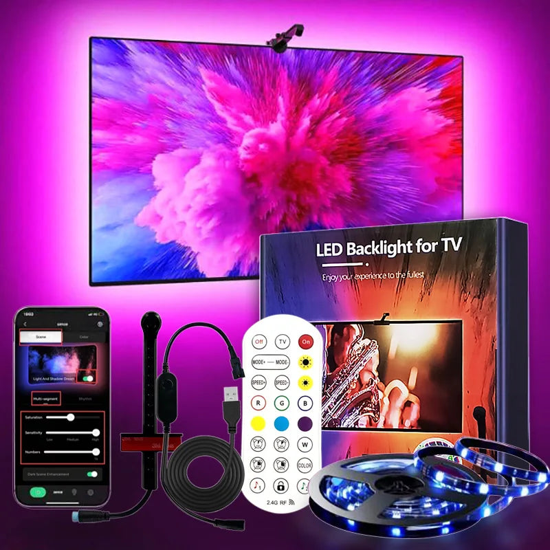 Transform Your Entertainment Experience with ElectronAge's Advanced RGBIC LED Light Strip