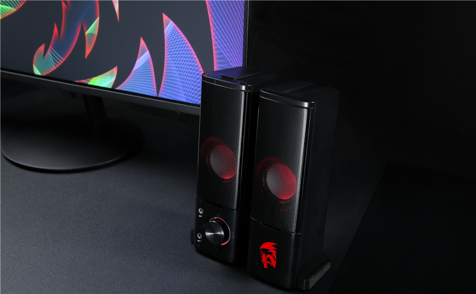 Redragon GS550 PC Gaming Speakers 2.0 Channel - ElectronAge