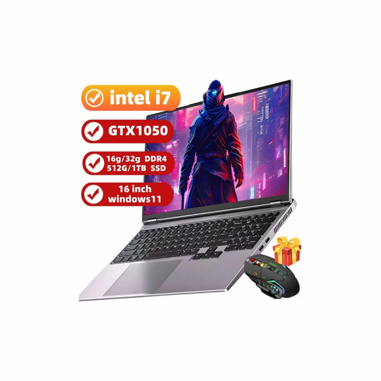 16" intel core i7-8750H GTX1050 gaming laptop - ElectronAge