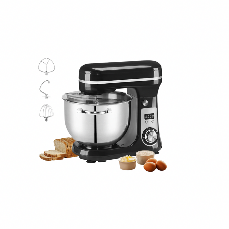 BioloMix Kitchen Food Stand Mixer, Blender, Quiet Motor, Cream Egg Whisk, Whip Dough Kneader, 6-Speed, 1200 W, 6 L, DC - ElectronAge
