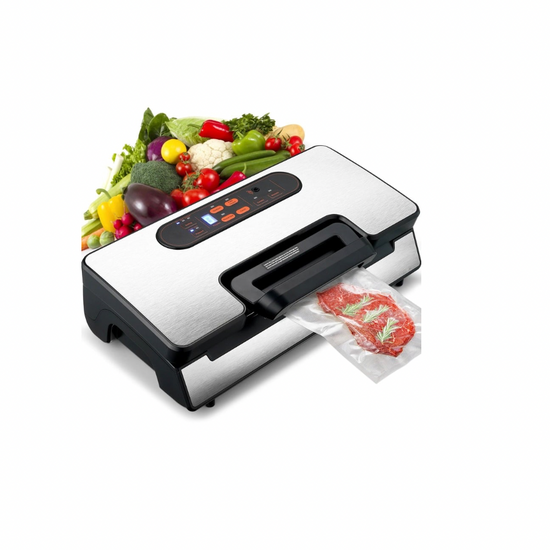 SucceBuy 90Kpa 130W Vacuum Sealer Food Packaging Machine with Free 10pcs Vacuum bags for Household Kitchen Vacuum Food Sealing - ElectronAge