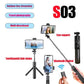 Roreta 2025 foldable Tripod for Smartphone,phone Stand with Bluetooth shutter,Wireless Selfie Stick brackets with Phone Holder