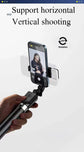 1.7M Bluetooth Wireless Selfie Tripod With Fill Light Shutter Remote Control Portable Foldable Monopod For iPhone Smart Phone