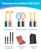 Transnovo Sport Accessories for Switch2/1/OLED 12 in 1 Wii Sports Games, Family Party Accessories Kit for Joycon Controllers
