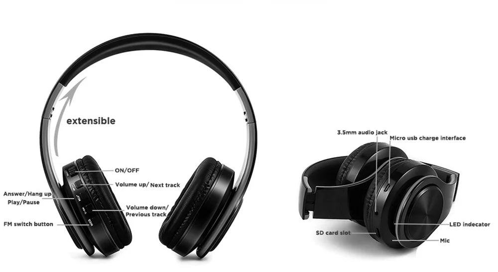 CATASSU Men Gold Wireless Headphones - ElectronAge
