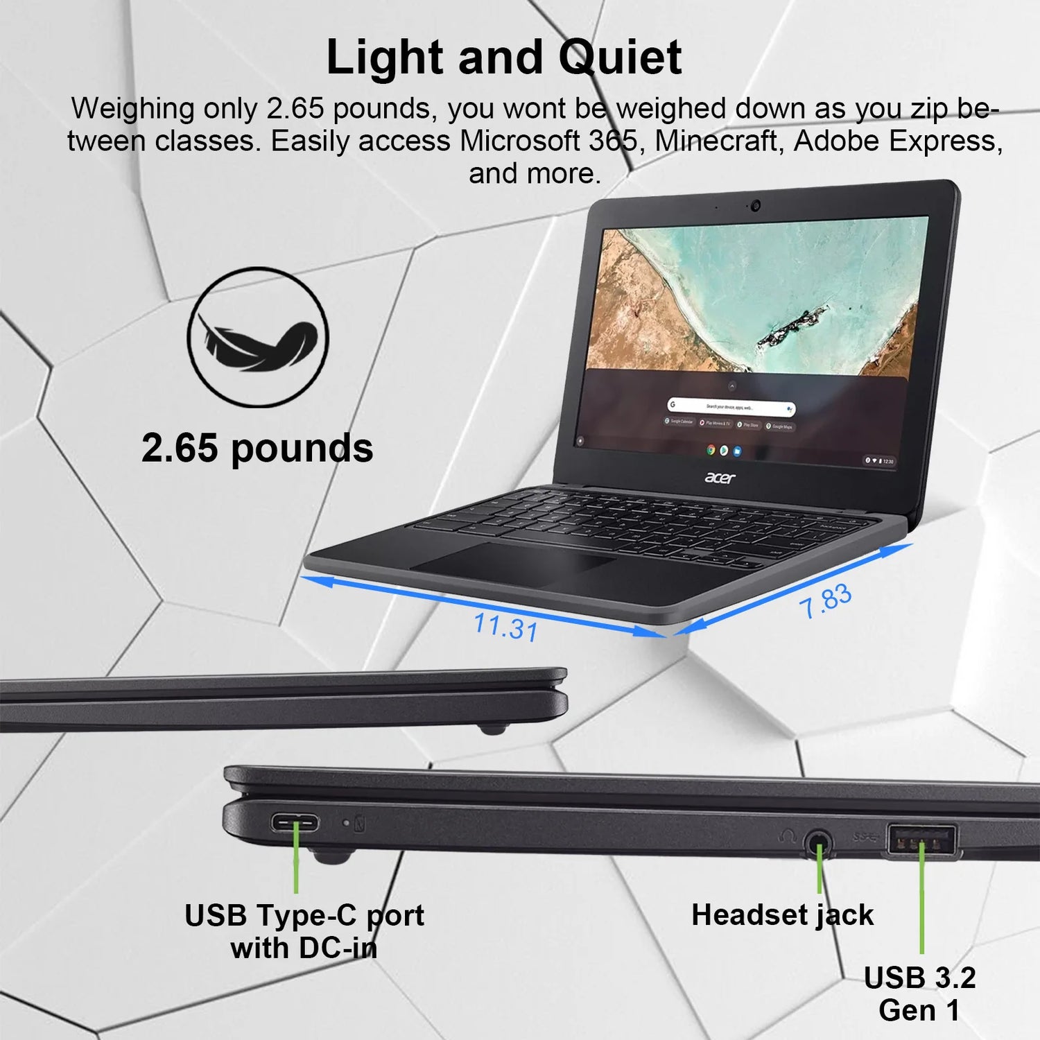 acer 311 Chromebook Laptop, 11.6&