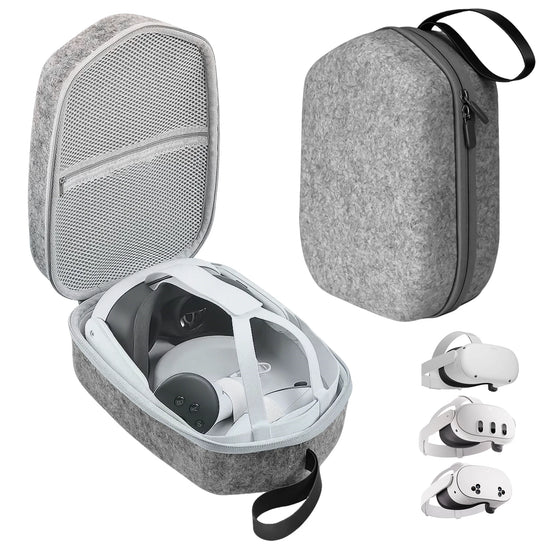 Portable Carrying Bags For Meta Quest 3/3s/2 Waterproof Elite Strap VR Headset and Controller Accessories, Suitable for Travel
