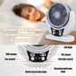 Solar-powered multifunctional fan, LED emergency light bulb, USB charging, night light function, can charge mobile phones