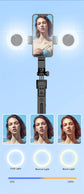 AI facial tracking Gimbal Stabilizer Selfie Stick Foldable Wireless four Tripod with Bluetooth Shutter Monopod for IOS Android