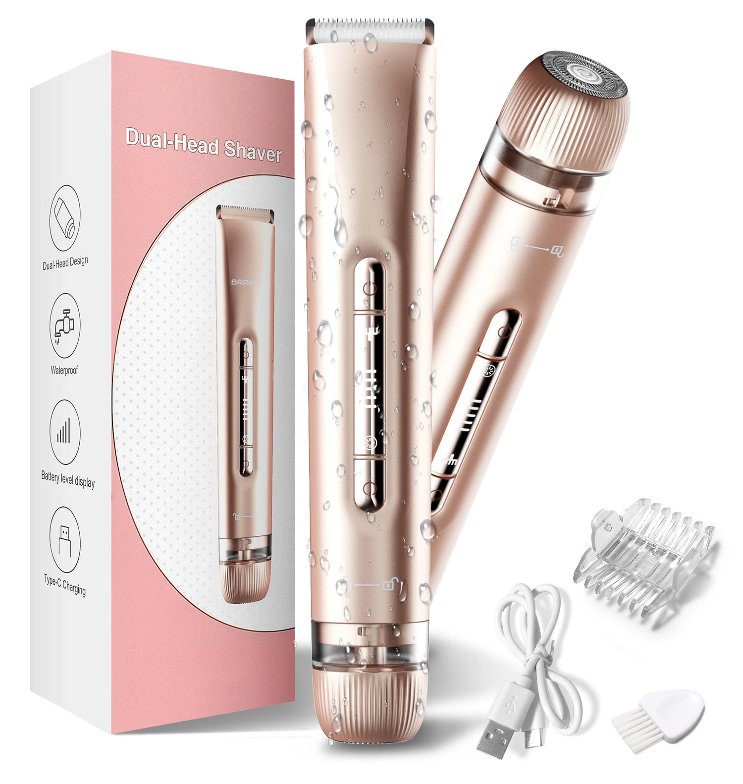 Bikini Trimmer for Women - 2 in 1 Electric Razors for Women - ElectronAge