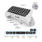 Wireless Controller Keyboard for PS5/PS5 Pro Slim, Bluetooth 3.0Mini Portable Gamepad Chatpad with Built-in Speaker&3.5MM Audio