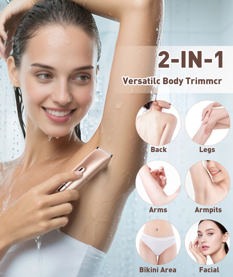 Bikini Trimmer for Women - 2 in 1 Electric Razors for Women - ElectronAge