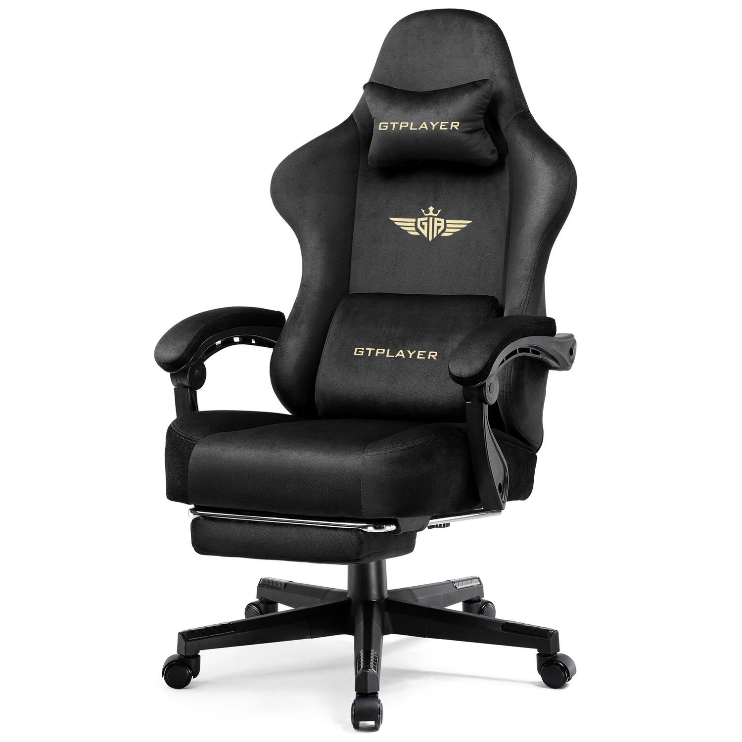 Gtplayer Gaming Chair Fabric with Pocket Spring Cushion - ElectronAge