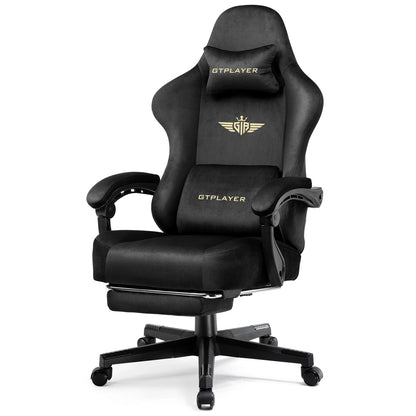 Gtplayer Gaming Chair Fabric with Pocket Spring Cushion - ElectronAge
