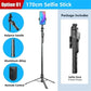 Roreta 1.7M wireless convenient remote control selfie tripod foldable stand with light smartphone stand for iPhone xiaomi