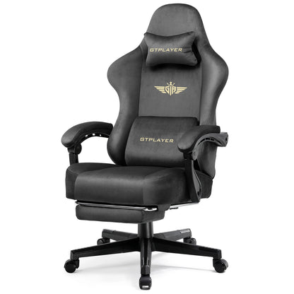 Gtplayer Gaming Chair Fabric with Pocket Spring Cushion - ElectronAge