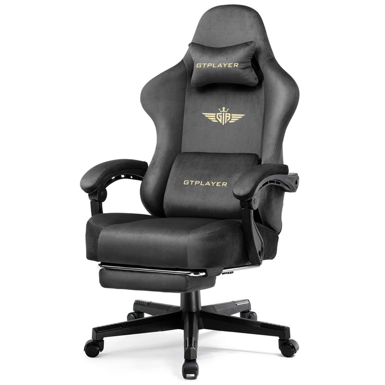 Gtplayer Gaming Chair Fabric with Pocket Spring Cushion - ElectronAge