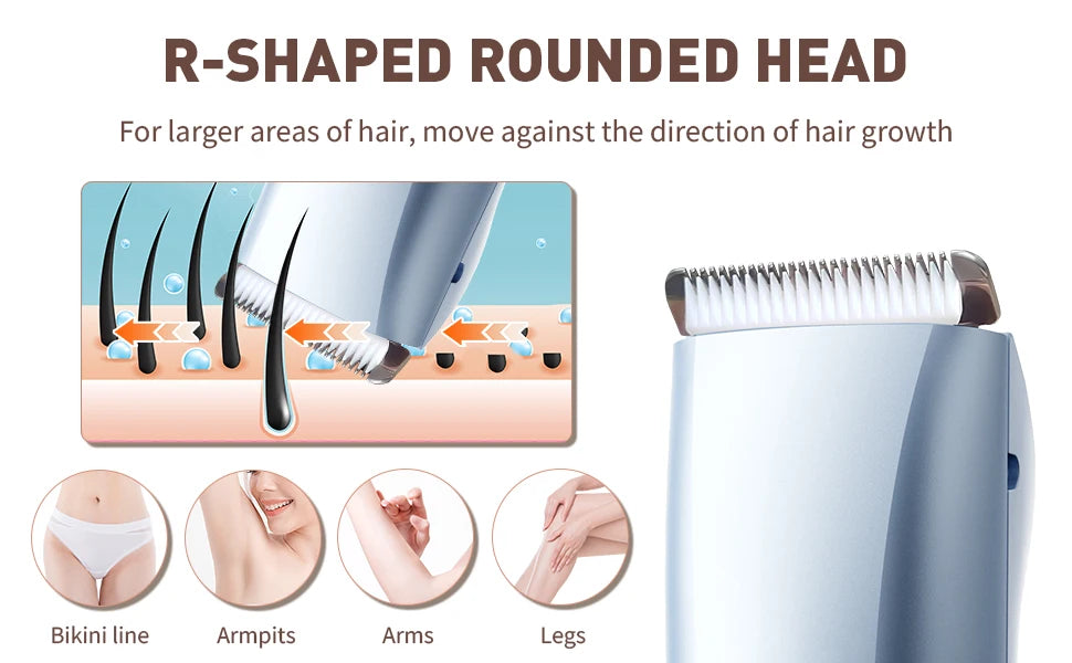 Bikini Trimmer for Women - 2 in 1 Electric Razors for Women - ElectronAge