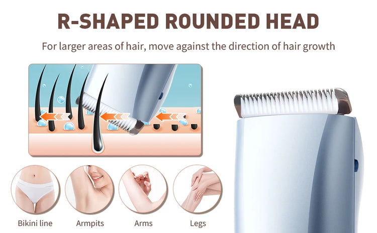 Bikini Trimmer for Women - 2 in 1 Electric Razors for Women - ElectronAge