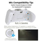 Wireless Controller Keyboard for PS5/PS5 Pro Slim, Bluetooth 3.0Mini Portable Gamepad Chatpad with Built-in Speaker&3.5MM Audio