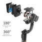 Roreta 2023 NEW Gimbal Stabilizer Selfie Stick Foldable Wireless Tripod with Bluetooth Shutter Monopod for IOS Android