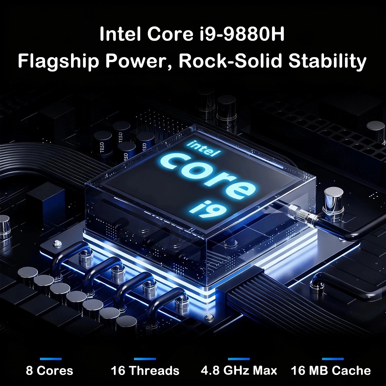 15.6" Intel Core i9-9880H 32GB 2TB Gaming PC - ElectronAge