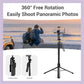 Roreta 1.7M wireless convenient remote control selfie tripod foldable stand with light smartphone stand for iPhone xiaomi