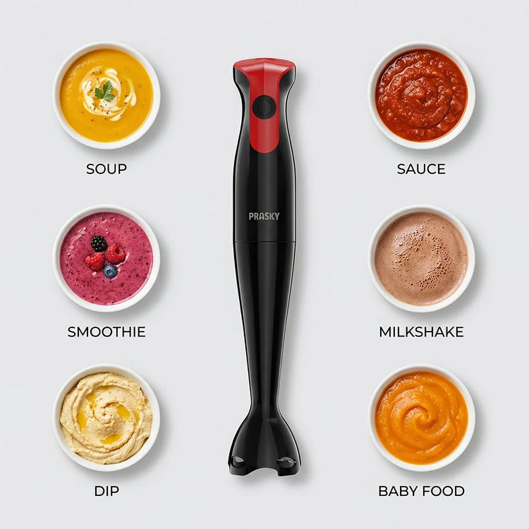 Prasky Immersion Hand Blender Electric Handheld Mixer - ElectronAge