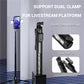 Roreta 1.7M wireless convenient remote control selfie tripod foldable stand with light smartphone stand for iPhone xiaomi