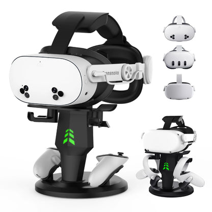 Storage Dock for Meta Oculus Quest 3/Quest 2 VR Headset Display Stand and Controller Holder VR Accessories Space Saving