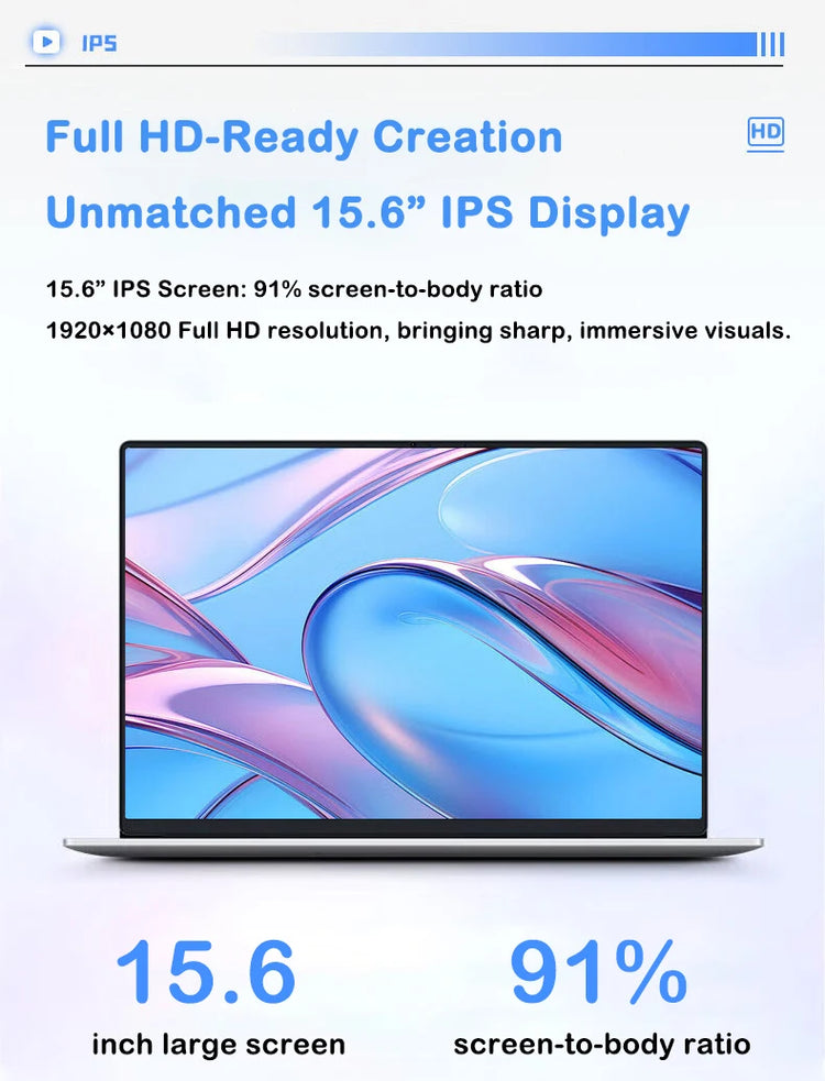Intel Core i7 8650U 15.6" Ultra Slim Laptop - ElectronAge