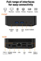 2026 Portable i9 Mini PC Computer Windows 11 Intel Core i9 8950HK 16GB 1TB Gaming Computer Dual-Band WiFi 6-Core Mini Desktop PC