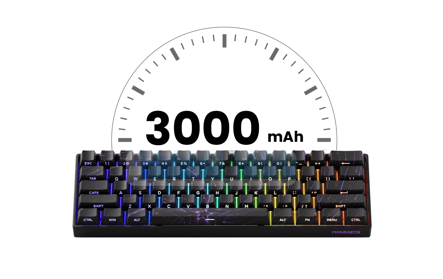 Akko MonsGeek FUN60 Mechanical Keyboard - ElectronAge
