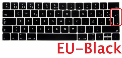 Soft for Macbook Pro 13 15 touch bar 2016 2019 Spanish EU US Keyboard Cover Silicon A1706 A1707 A1989 A1990 Keyboard Protector