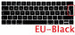 Soft for Macbook Pro 13 15 touch bar 2016 2019 Spanish EU US Keyboard Cover Silicon A1706 A1707 A1989 A1990 Keyboard Protector