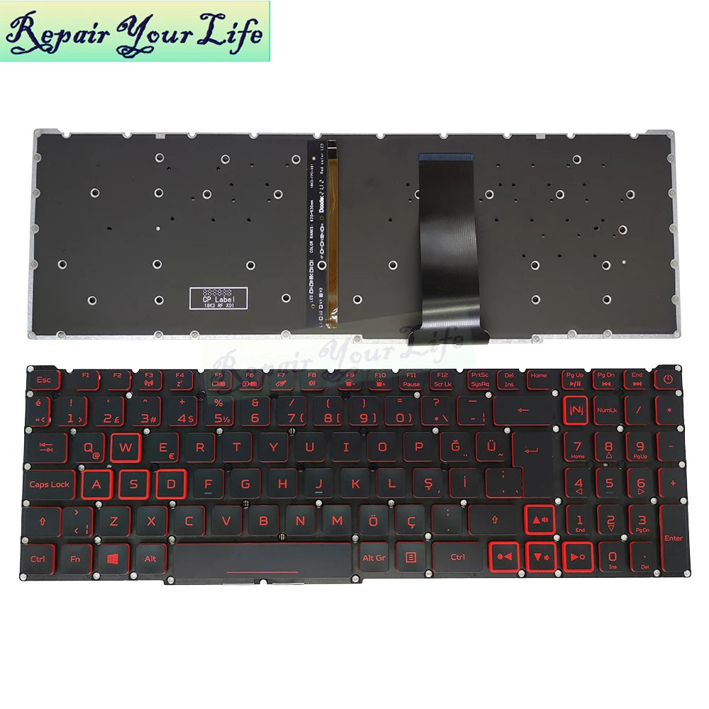 PT-BR Brazil US RU backlit keyboard For Acer Nitro 5 - ElectronAge