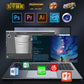 15.6 Inch Gaming Laptop i9 Intel i7 13620H 1260P NVIDIA MX550 4G IPS Fingerprint Office Ultrabook Slim Notebook Windows 11 WiFi