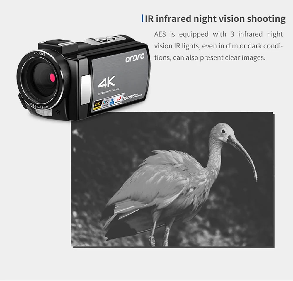 ANBONKER AE8 4K Sport Digital Video Camera - ElectronAge