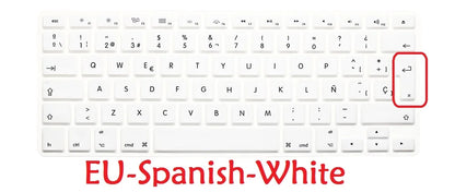 Spanish For Macbook Pro Retina 13 15 Air 13 EU US Spanish Keyboard Cover Soft Silicon A1466 A1278 A1286 Keyboard Protector Skin