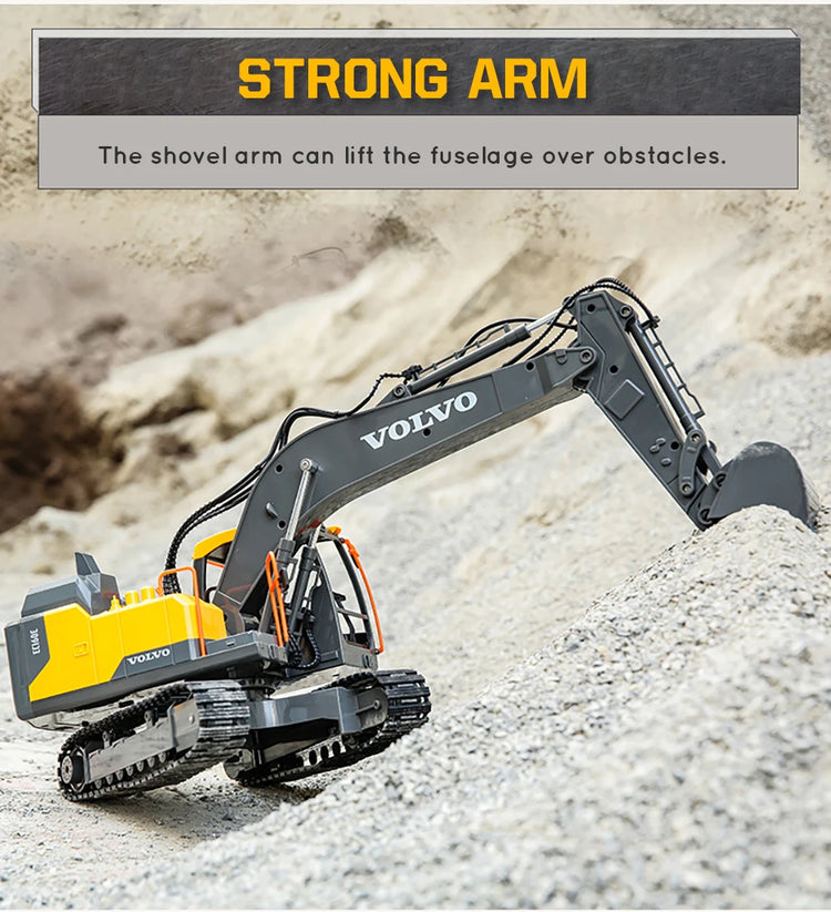 Double E E568 RC Excavator 17 Channel 1:16 3 IN 1 RC Engineering Car - ElectronAge