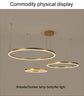 AeroLight Modern Led Ceiling Chandelier Circular Ring