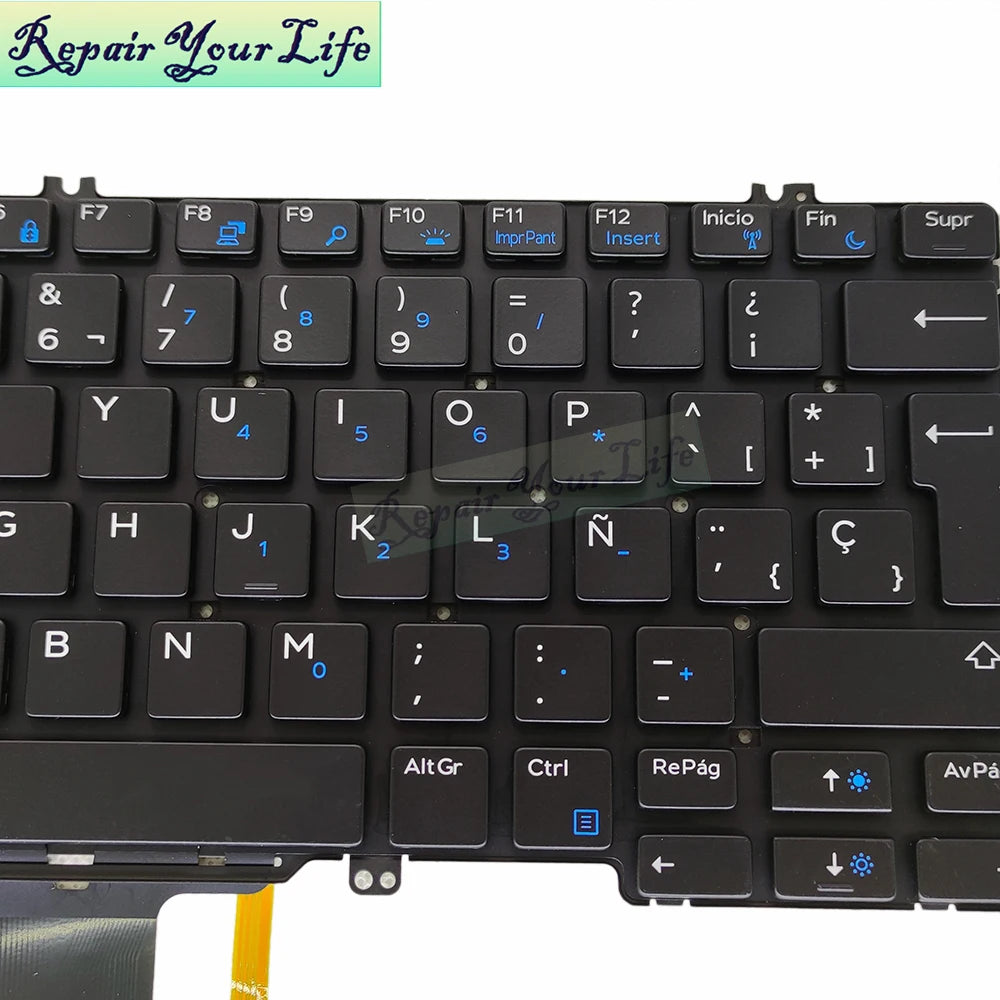 FJD8V Swedish Spanish Latin Backlit keyboard - ElectronAge