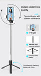 50pcs P20S R1 R1S Bluetooth Wireless Remote Selfie Stick LED light Extendable Foldable Handheld Monopod Tripod Stand Holder